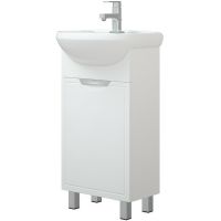 Тумба под раковину Corozo Монро 45 SD-00000784 Белая — фото 1, Тумбы под раковину