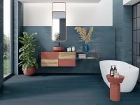 Керамогранит Azulev Enya Blue Ocean Slim Rect 60х120 см — фото 3, Керамогранит