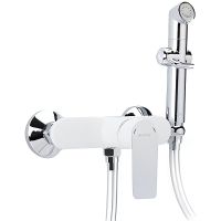 Гигиенический душ со смесителем Gappo G48 G2048-8 Белый Хром — фото 1, Гигиенические души