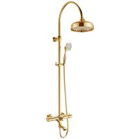 Душевая система Kaiser Aria 03182-3 с термостатом Золото — фото 1, Душевое оборудование. Душевая программа