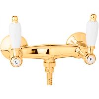 Смеситель для душа Cezares First FIRST-DS-03/24-Bi Золото 24 карат — фото 1, Смеситель для душа