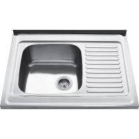 Кухонная мойка Kaiser KSS-8060L Хром — фото 1, Кухонные мойки