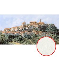 Фреска Ortograf Городской пейзаж живопись 11746 Фактура флок FLK Флизелин (5,3*2,7) Бежевый/Зеленый/Голубой, Город/Пейзаж/Живопись — фото 1, Фрески