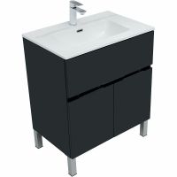 Тумба под раковину Aquanet Алвита New 70 303900 Антрацит — фото 2, Тумбы под раковину