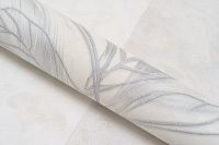 Обои Артекс Хлоя 10708-01 Винил на флизелине (1,06*10,05) Белый, Листья — фото 7, Обои для стен