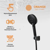 Товар: Комплект смесителей Orange Lutz Черный матовый арт-M04-311b - фото 4 Комплект смесителей Orange Lutz Черный матовый арт-M04-311b — фото 4, Готовые комплекты для ванной комнаты