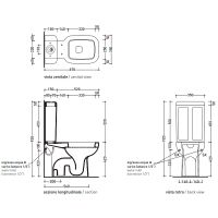 Товар: Унитаз компакт Flaminia Sprint SR116 Белый без бачка и сиденья - фото 4 Унитаз компакт Flaminia Sprint SR116 Белый без бачка и сиденья — фото 4, Унитазы