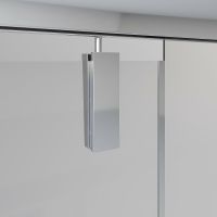 Душевая дверь Niagara Nova 100 NG-63-10A профиль Хром стекло прозрачное — фото 5, Душевые двери в нишу