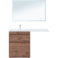 Тумба с раковиной Aquanet Токио 130 L 335589 Дуб веллингтон — фото 6, Тумбы с раковиной