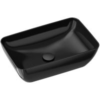 Раковина-чаша Ravak Uni Slim R 50 XJX03150000 Черная глянцевая — фото 1, Раковины накладные