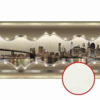 Фреска Ortograf Небоскребы 33042 Фактура флок FLK Флизелин (4,7*2,7) Бежевый, Город/Абстракция арт-33042 (флок FLK) — фото 1, Фрески