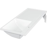 Раковина Paola Magenta 120 R с местом под стиральную машину Белая глянцевая — фото 4, Раковины