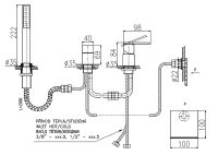 Смеситель на борт ванны Rav Slezak Loira LR563.5P Хром — фото 4, Смесители на борт ванны