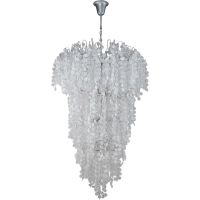 Люстра Crystal Lux Barcelona SP33 Silver Белая Прозрачная Серебро — фото 1, Люстры