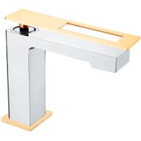 Товар: Смеситель для раковины Boheme Q 141-CRG Хром Золото - фото 2 Смеситель для раковины Boheme Q 141-CRG Хром Золото — фото 2, Смесители