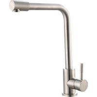 Смеситель для кухни Ростовская Мануфактура Сантехники SUS124-017F-3 Нержавеющая сталь — фото 1, Смесители