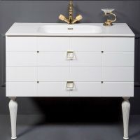 Товар: Тумба под раковину Boheme Armadi Art Vallessi Avangarde Piazza 80 841-080-WG подвесная Белый Золото - фото 2 Тумба под раковину Boheme Armadi Art Vallessi Avangarde Piazza 80 841-080-WG подвесная Белый Золото — фото 2, Мебель для ванной