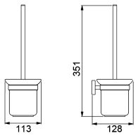 Ершик для унитаза Timo Selene 12061/03 Черный — фото 2, Ершики для унитаза