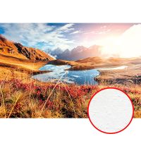 Фреска Ortograf Горы 30908 Фактура бархат FX Флизелин (4*2,7) Оранжевый/Синий, Горы/Пейзаж/Природа — фото 1, Фрески