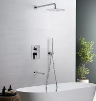 Душевая система Aquatek Оберон AQ1273CR Хром — фото 2, Встраиваемые душевые комплекты