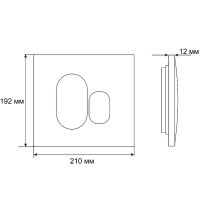 Клавиша смыва Grossman Galaxy 800.T1.01.110.110 Хром матовый — фото 5, Кнопки смыва