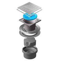 Душевой трап Pestan Confluo Standard 13000069 с решеткой — фото 1, Трапы для душа