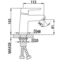 Смеситель для раковины Frap H17 F1017 Хром — фото 8, Смесители
