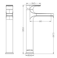 Товар: Смеситель для раковины Boheme Spectre 452-BR Бронза - фото 2 Смеситель для раковины Boheme Spectre 452-BR Бронза — фото 2, Смесители
