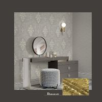 Обои Decori-Decori Mirabilia 83409 Винил на флизелине (1,06*10,05) Серый, Дамаск — фото 3, Обои для стен