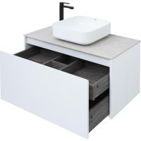 Тумба под раковину Aquanet Nova Lite 90 242257 подвесная Белая — фото 8, Тумбы под раковину