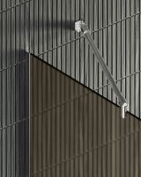 Душевая перегородка Maybah Glass MGD-697-5у 790x1950 в узком профиле Хром матовый стекло бронзовое матовое — фото 7, Душевые перегородки