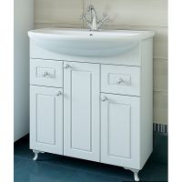 Товар: Тумба под раковину Sanflor Софи 85 С0002224 Белая матовая - фото 3 Тумба под раковину Sanflor Софи 85 С0002224 Белая матовая — фото 3, Тумбы под раковину