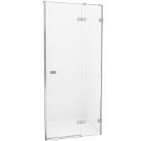 Душевая дверь New Trendy Avexa Chrome 100 R EXK-1446 профиль Хром стекло прозрачное — фото 1, Распашные душевые двери