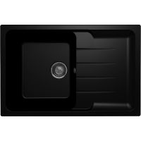Кухонная мойка Ulgran Quartz Gerda 780-07 Уголь — фото 1, Кухонные мойки