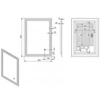 Зеркало Esbano 50 ESMI3429FRD с подсветкой с сенсорным выключателем и подогревом — фото 3, Зеркала в ванную комнату