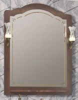 Зеркало Opadiris Лоренцо 80 00-00007046 Светлый орех с выключателем — фото 2, Мебель для ванной