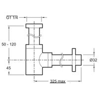 Товар: Сифон для раковины Jacob Delafon E78297-CP Хром - фото 4 Сифон для раковины Jacob Delafon E78297-CP Хром — фото 4, Сифоны для раковины
