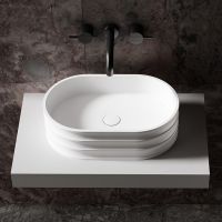 Раковина-чаша Abber Stein 56 AS2650 Белая матовая — фото 2, Раковины накладные