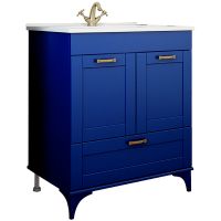 Тумба под раковину Sanflor Ванесса 75/2 С000005883 Индиго — фото 1, Мебель для ванной