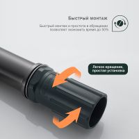 Смеситель для раковины Splenka Графит матовый арт-S06.10.09 — фото 6, Смесители для раковины