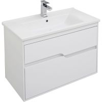 Комплект мебели для ванной Aquanet Модена 85 199305 Белый глянец — фото 2, Комплекты мебели для ванной