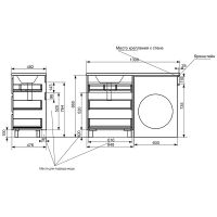 Товар: Тумба с раковиной Эстет Dallas Luxe 130 R ФР-00002271 Белая - фото 5 Тумба с раковиной Эстет Dallas Luxe 130 R ФР-00002271 Белая — фото 5, Тумбы с раковиной