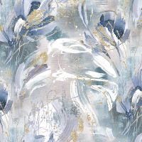 Обои Accento Flamenco 283364 Винил на флизелине (1,06*10,05) Разноцветный, Абстракция/Цветы — фото 1, Обои для стен