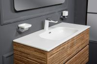 Тумба под раковину Boheme Armadi Art Vallessi 100 837-100-Z подвесная Zebrano — фото 2, Мебель для ванной