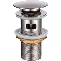 Донный клапан Allen Brau Priority 5.31023-BN click-clack Никель брашированный — фото 2, Донные клапаны