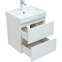 Тумба под раковину Aquanet Вега 50 подвесная Белый глянец арт-308332 — фото 8, Тумбы под раковину