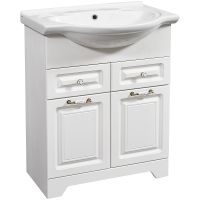 Тумба под раковину Stella Polar Кармела 65 SP-00000173 Ольха белая — фото 1, Мебель для ванной