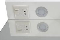 Зеркало со шкафом DIWO Дмитров 60 R СО-Дм04060-011П с подсветкой Белое — фото 12, Мебель для ванной