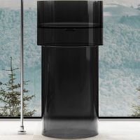 Раковина Abber Kristall 45 AT2701Onyx Черная — фото 2, Раковины напольные