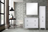 Товар: Комплект мебели для ванной ASB-Woodline Рома 100П подвесной Белый - фото 11 Комплект мебели для ванной ASB-Woodline Рома 100П подвесной Белый — фото 11, Комплекты мебели для ванной